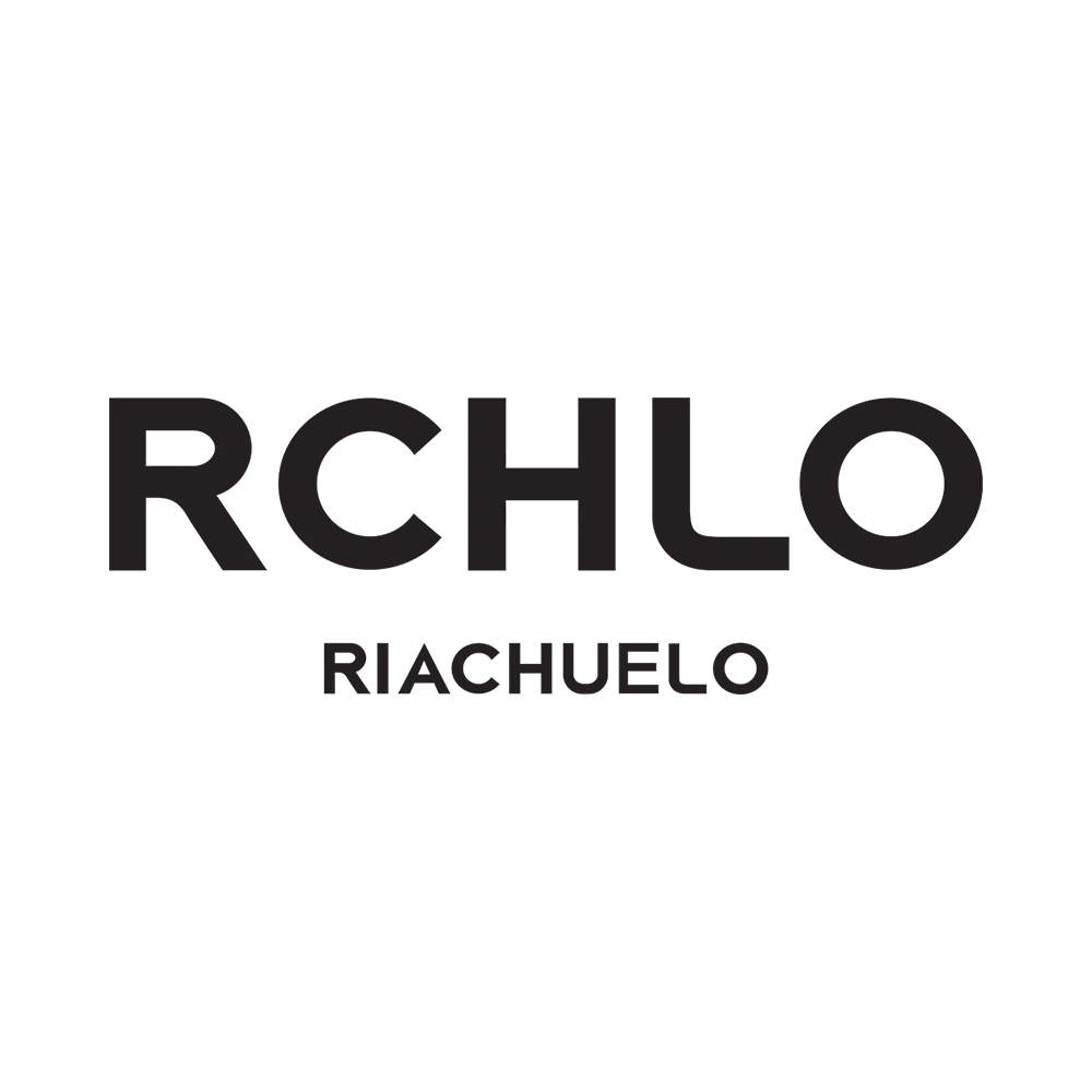 RCHLO Riachuelo logo in black text on a white background